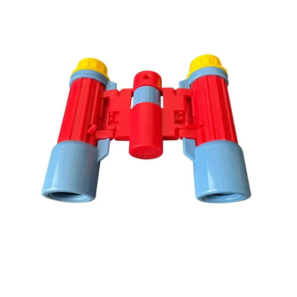 Melissa & Doug Kids Toy Binoculars Pretend Play Red Blue Yellow Folding